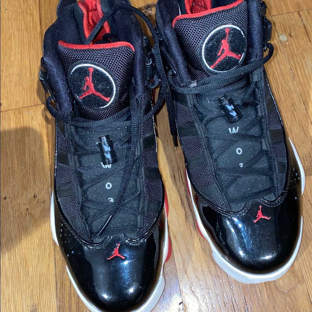 Jordan 6 Rings Black Varsity Red